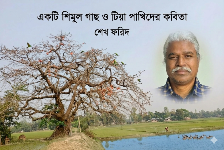 একটি শিমুল গাছ ও টিয়া পাখিদের কবিতা