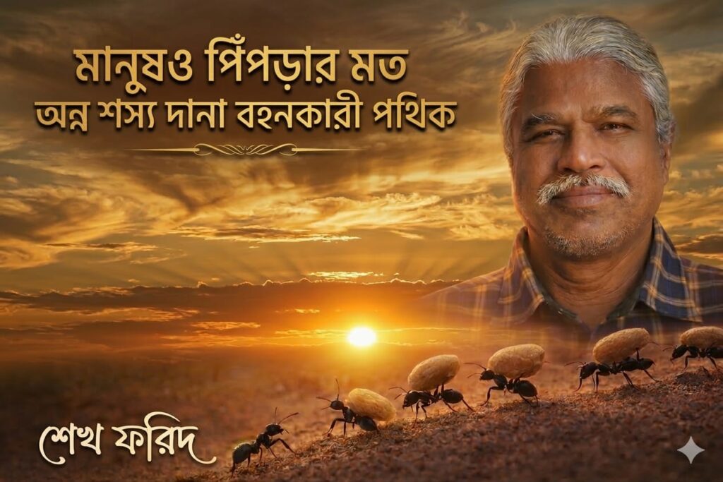 মানুষও পিপড়ার মত